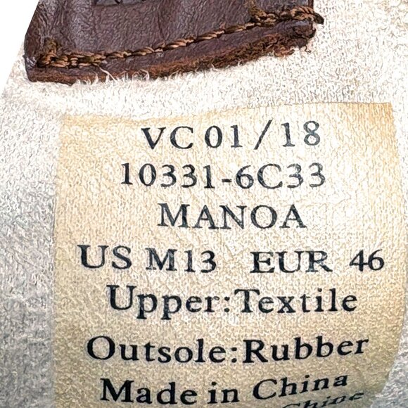 OluKai Manoa Gray Cotton Canvas Lace Up Drop In Heel Casual Shoes - Picture 5 of 11